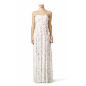 Erin Featherstone White Floral Long Dress